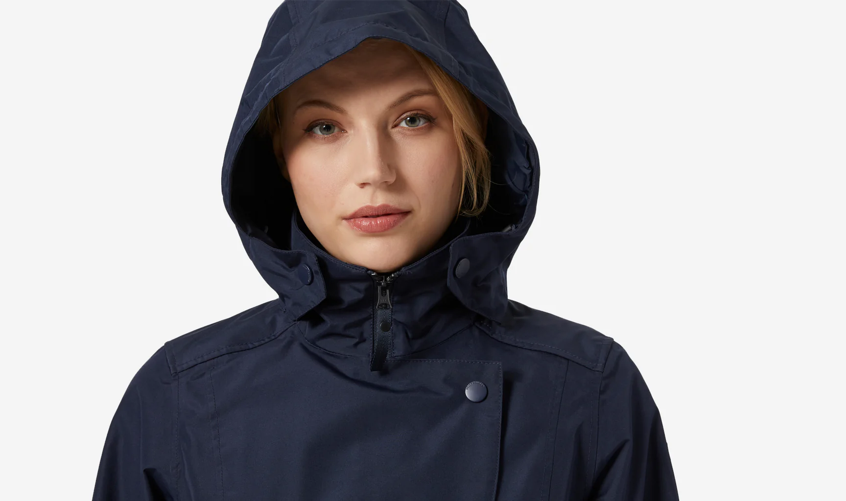 W WELSEY II TRENCH, Navy 599 - Image 3